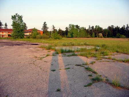 Skyway Drive-In Theatre - Driveway - Photo From Water Winter Wonderland